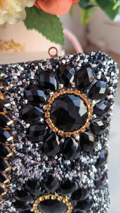 Piękna wieczorowa torebka kopertówka sylwestra wesela studniówka