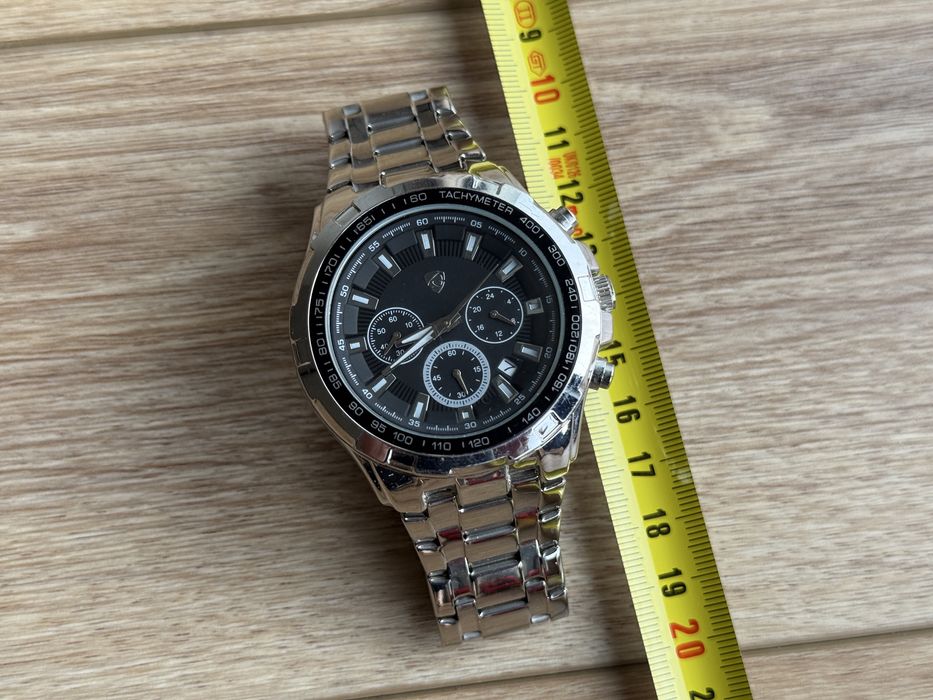 Zegarek Auriol 2-LD4276-1 srebrny męski zegar watch