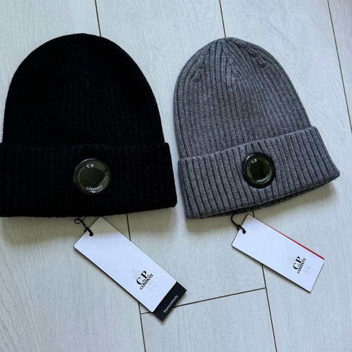 Шапка C.P. Company: Чорна, Сіра , з однією лінзою, One size