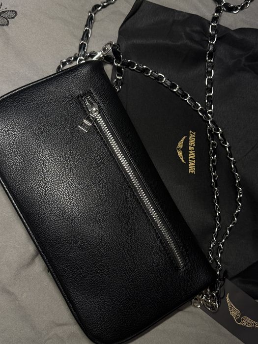Сумка клатч zadig&voltaire клатч rock чорна