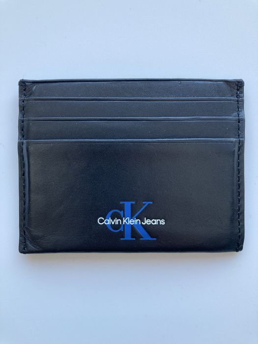 Dokumentnik * CALVIN KLEIN JEANS * Skóra * Czarny * UŻYWANY