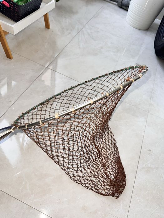 Chalavá de Pesca (Puçá ou passaguá) – Aro 48 cm – Inox – Rede de Corda