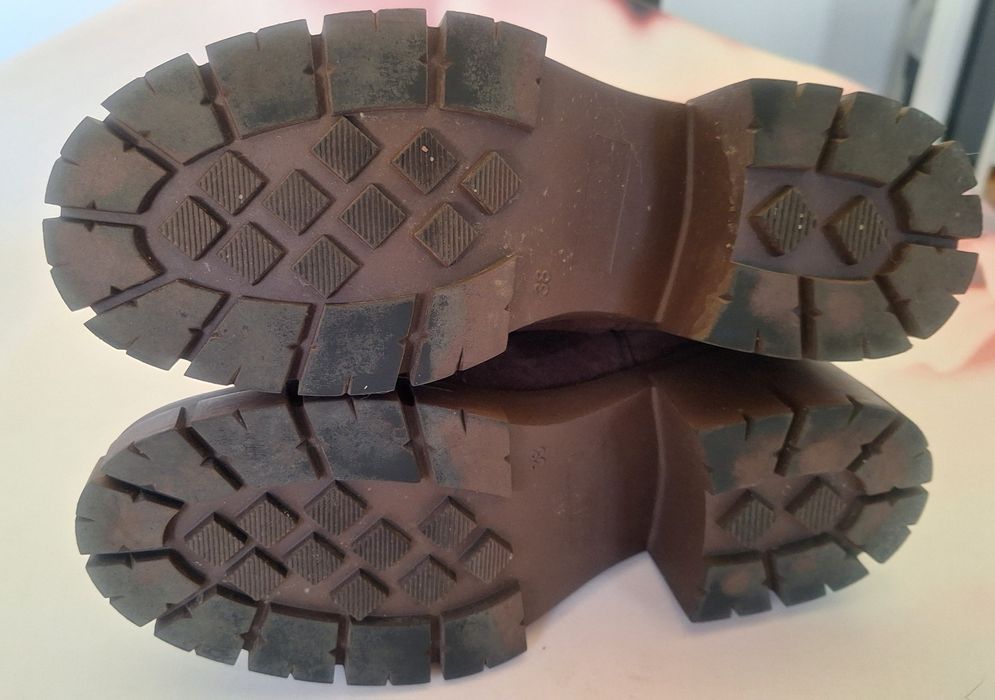 Botki brązowe zamsz roz. 38