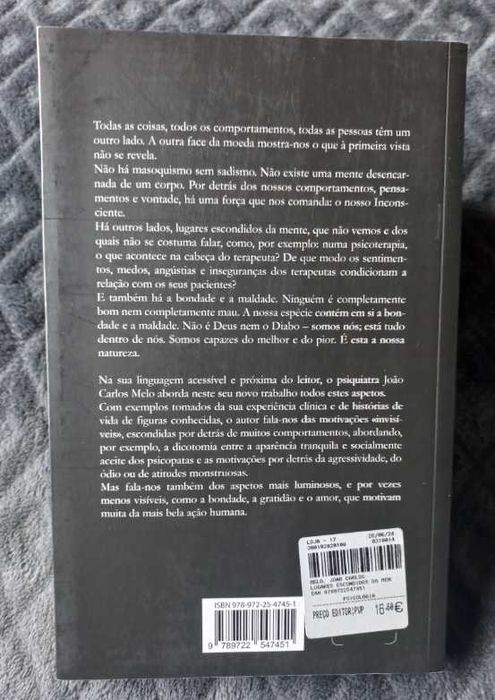 Lugares Escondidos da Mente - João Carlos Melo