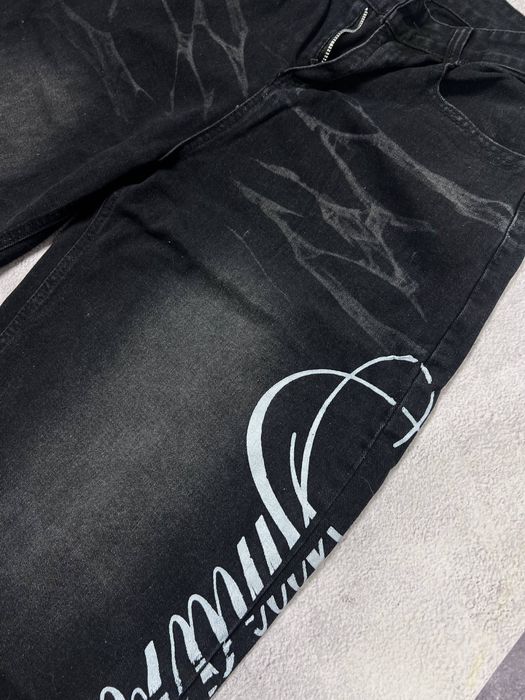 Прямі штани Беггі rap/ Jeans black Rap baggy/ Purple/ Ветмо/ Y2k