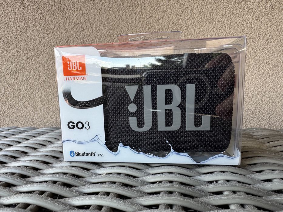 Głośnik bezprzewodowy JBL Go 3 Bluetooth BT przenośny oryginalny Czarny nowy