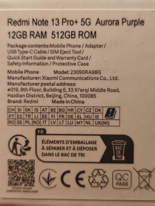 Xiaomi Redmi Note 13 Pro+ 5G