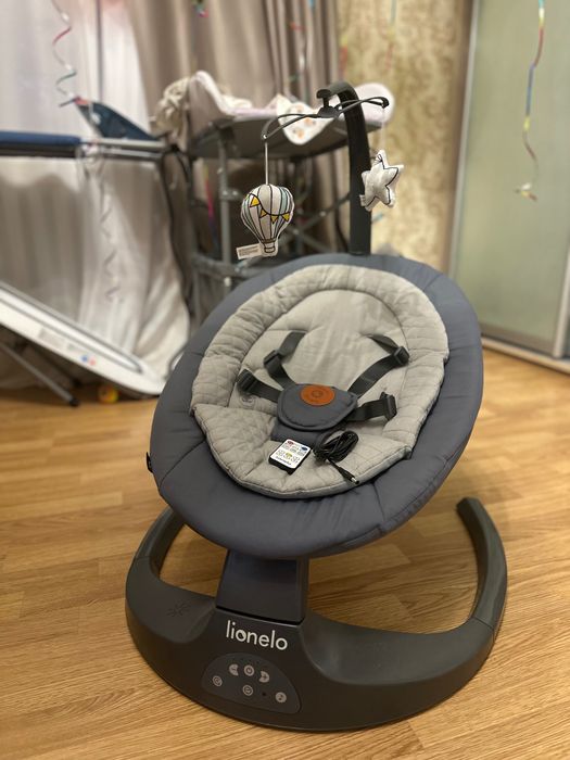 Крісло-шезлонг Lionelo Ralf Grey Graphite