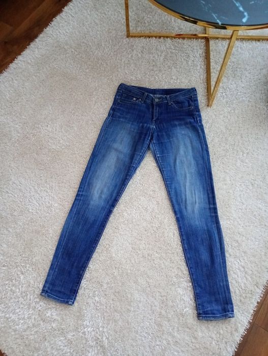 Jeansy rurki skinny H&M