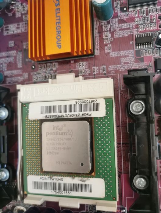 Motherboard ECS P4VXAS Socket 423 + P4 1.4