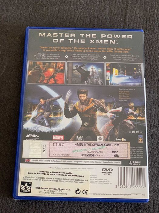 X-Men: The Official Game -Jogo PS2