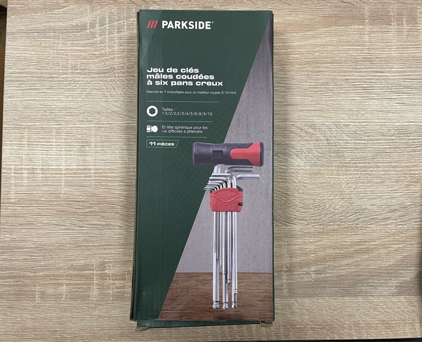 Набор угловых шестигранных ключей с шарообр. наконеч (1,5-10) PARKSIDE