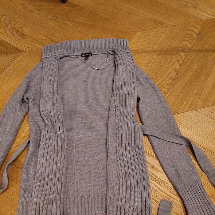 Sweter Stradivarius szary
