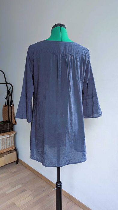 Malvin Bawełniana tunika boho z koronką