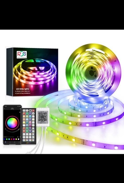 Светодиодная LED лента 15 метрів БЛЮТУС 5050 RGB