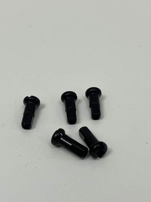 Nypel nyple rowerowe DT SWISS. 2.0/12 mm czarne mosiądz