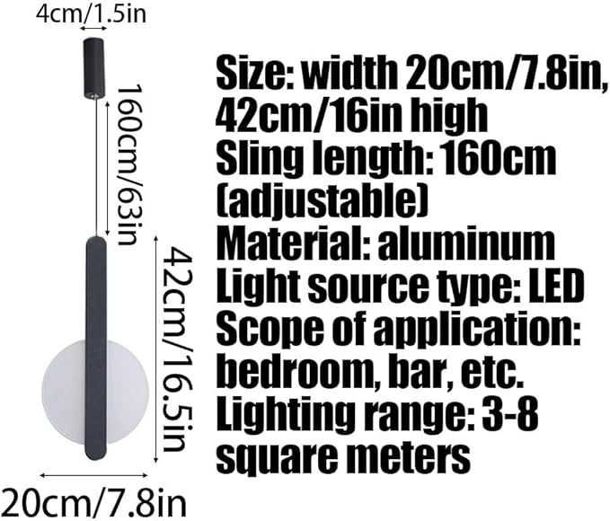 Czarne akrylowe lampy wiszące