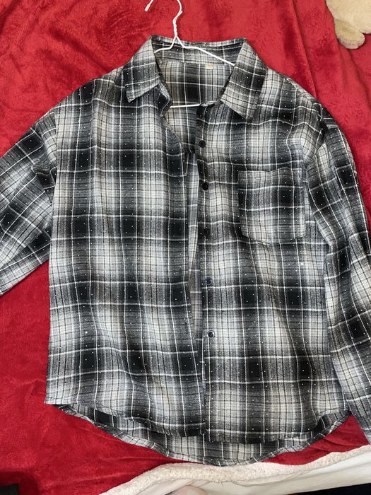 Сорочка в клітинку, картата сорочка, розмір хс-с