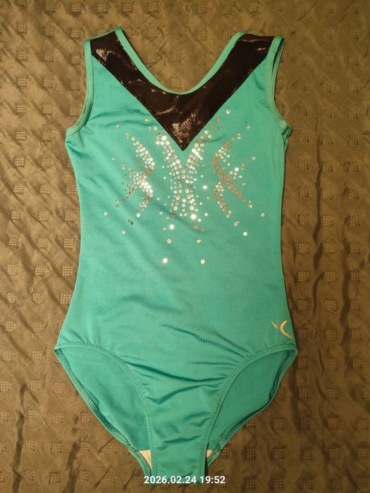 Body gimnastyczne turkusowe r. 134