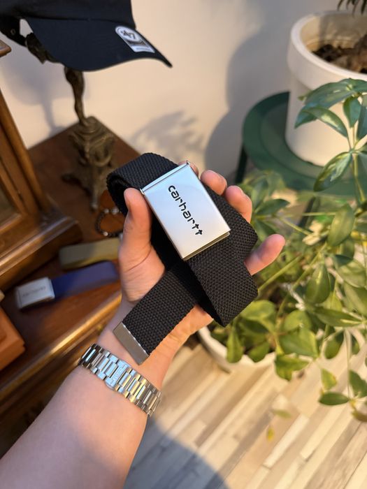 Nowy Czarny Pasek Carhartt WIP 120cm Unisex