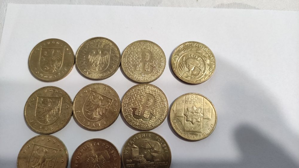 Monety 2 zł 2004r. Cena za 14 szt.