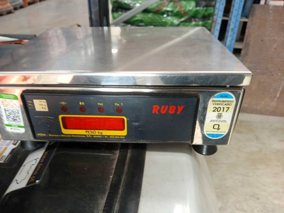 Balança Eletrónica Monobloco Ruby IPESA (Até 15kg) – Totalmente em Inox