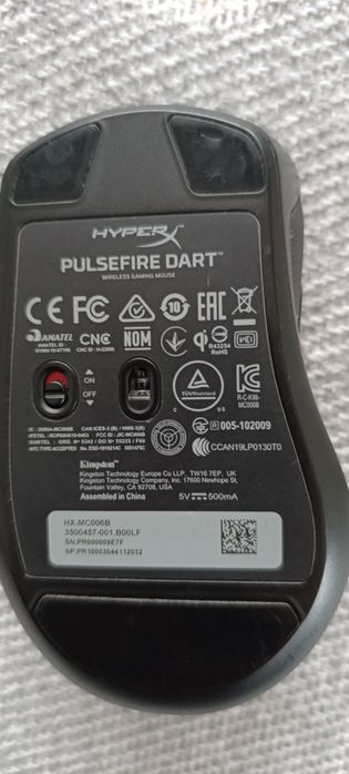 Миша HyperX Pulsefire Dart Wireless Gaming Black