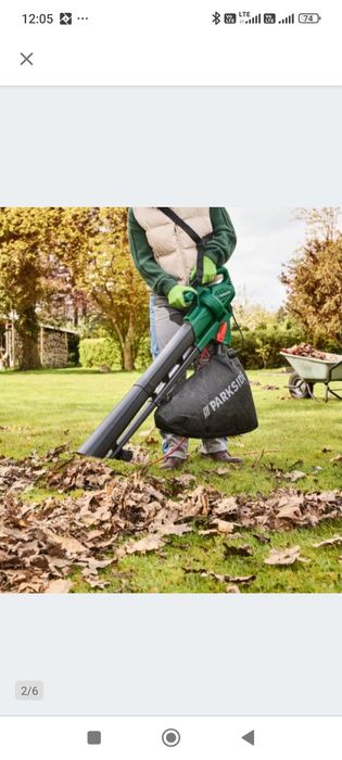 Akumulatorowa dmuchawa do liści Parkside nowa paragon