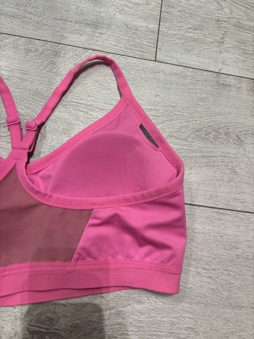 Różowy top stanik biustonosz sportowy nike m