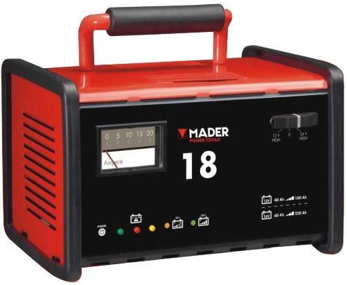 Carregador de Baterias de ligeiros e pesados 12 / 24V - 18 A JL20