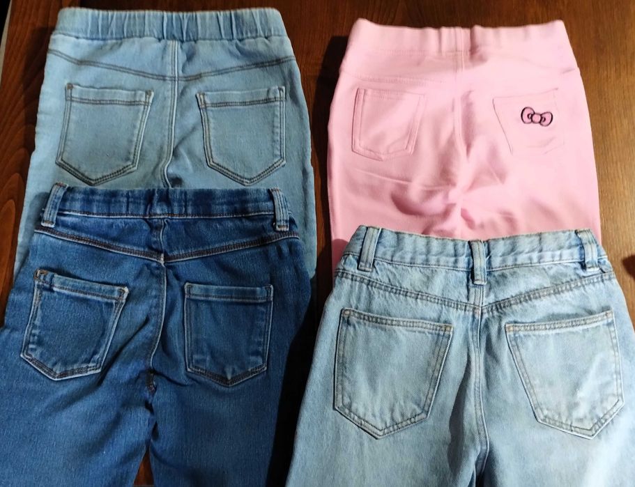 Conjunto 4 Calças Ganga Menina Hello Kitty Jeans 7 Anos