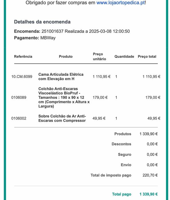 Cama articulada electrica