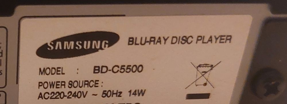 Odtwarzacz Blu-ray Samsung BD-C5500 (bez pilota)