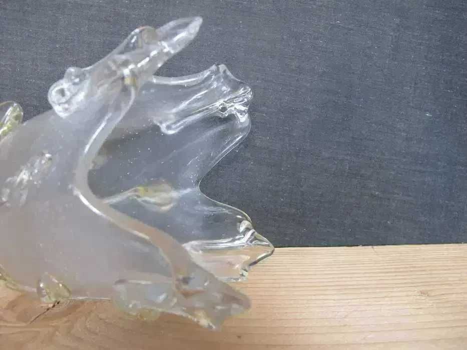 Szklany klosz do żyrandola_BURSZTYNOWY KWIAT_E 27