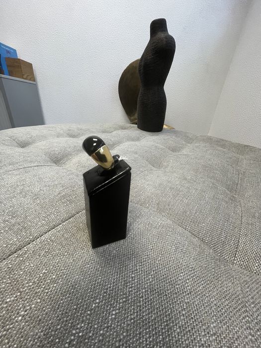 Anel em prata dourada com pedra onix medida 17