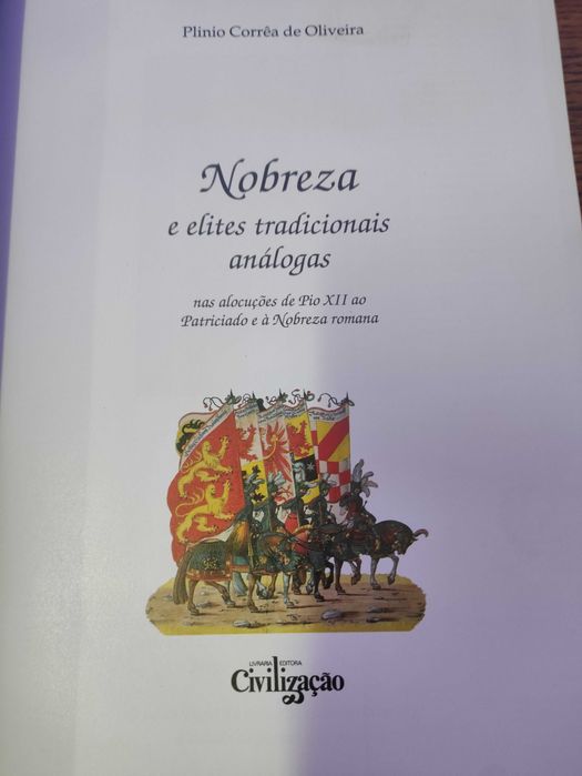 Livro Nobreza e elites tradicionais análogas Plínio Corrêa de Oliveira