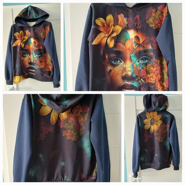 Nowa bluza z kapturem M "Kobiece piekno"