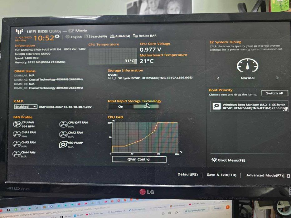Материнська плата Asus TUF Gaming B760-PLUS WIFI D4