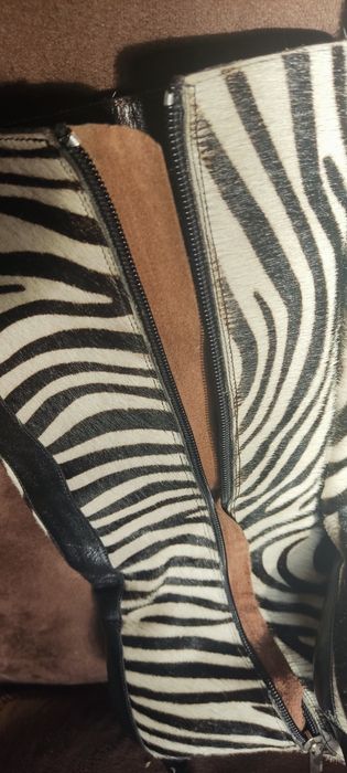 Oryginalne kozaki zebra r.40 kolekcja Karen Millen
