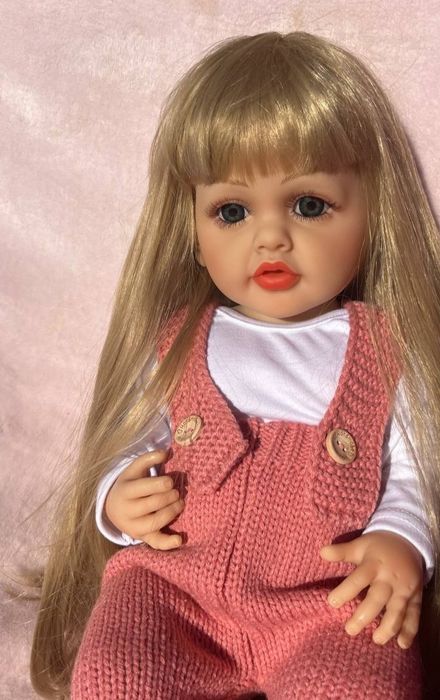 Лялька Reborn 55см анатомічна вінілова Реборн в коробці оригінальній