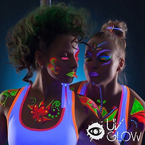 Farby farbki do malowania twarzy ciala NEON UV buz