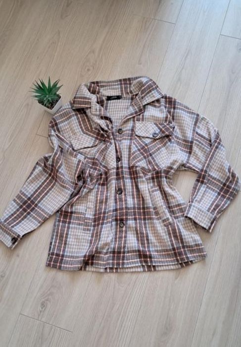 Жіноча тепла сорочка в клітинку