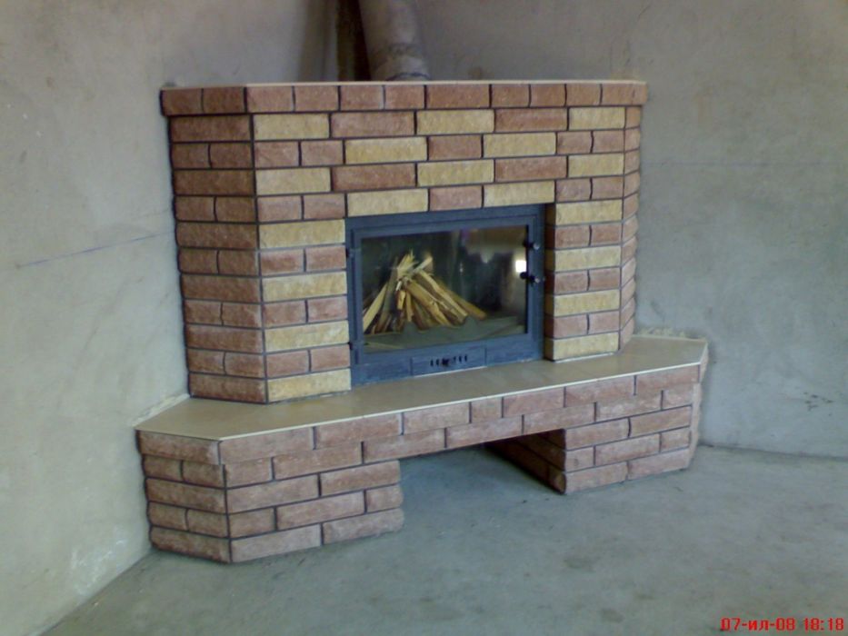 Камин из кирпича Печи Барбекю