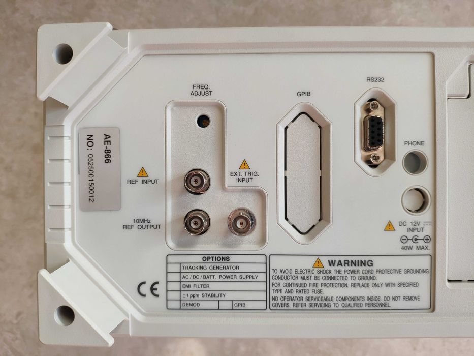 Анализатор спектра PROMAX AE-866. Frequency 9 kHz to 2,7 GHz