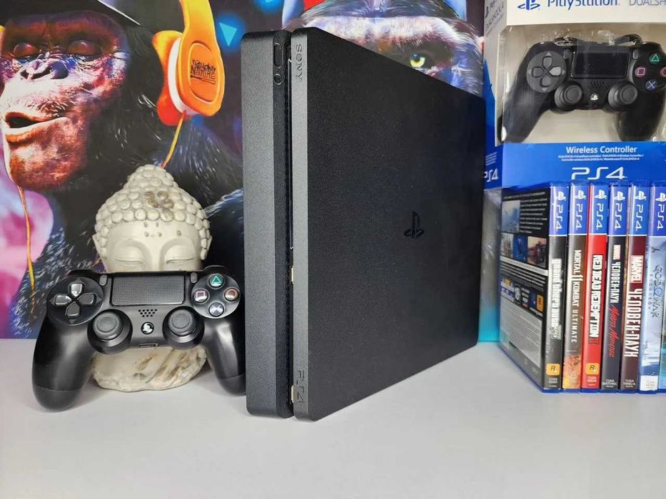 PlayStation 4 slim | 500Gb | Стан 7/10 | + Ігри ( Самовивіз-Відправка)