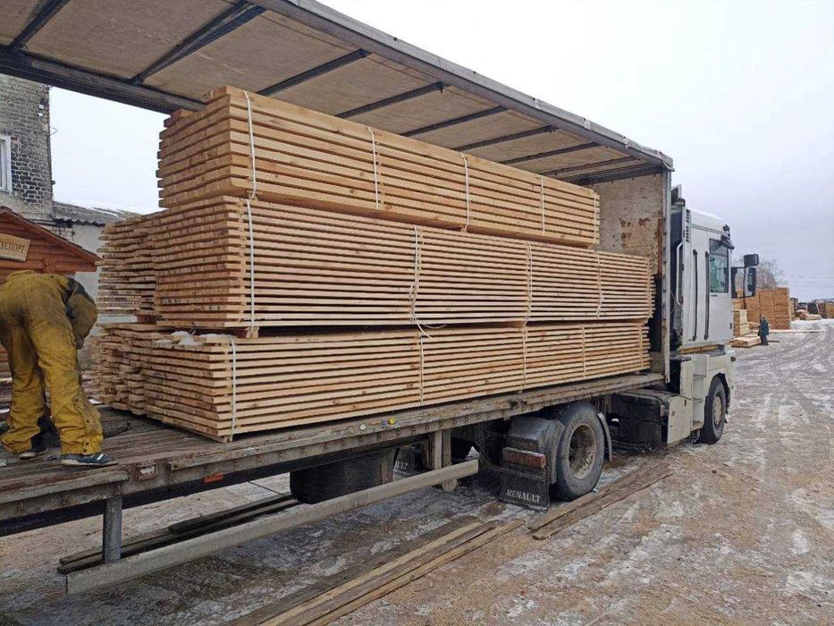 Брус обрезной 150*50 мм*6м ( Доска, Рейка )  Низкая цена