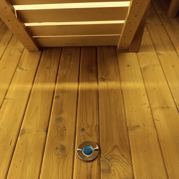 Sauna Ogrodowa QUADRO, Opcje: Piec na Drewno i Elektryczny, LED Kolory