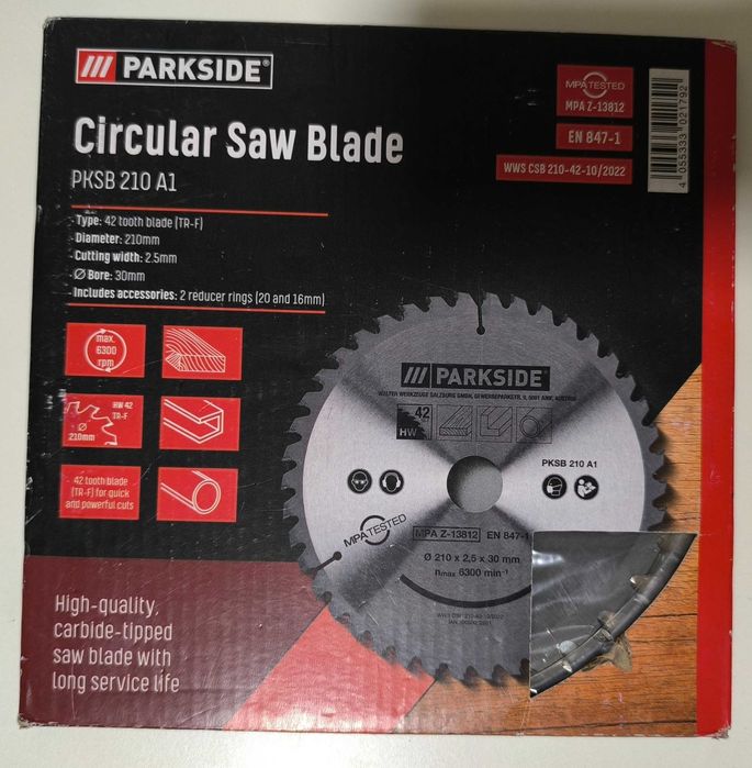 Диск пильний швидкісний 85 160 210мм Parkside Німеччина