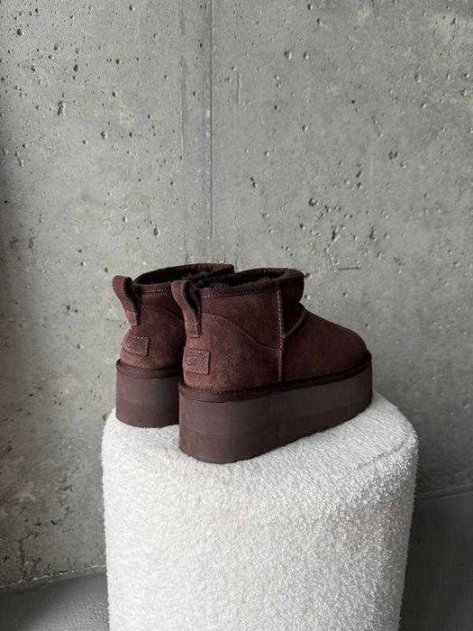Угги/Угг/Уггі/Уги/Угі/UGG Australia Ultra Mini Platform 5 см Chocolate