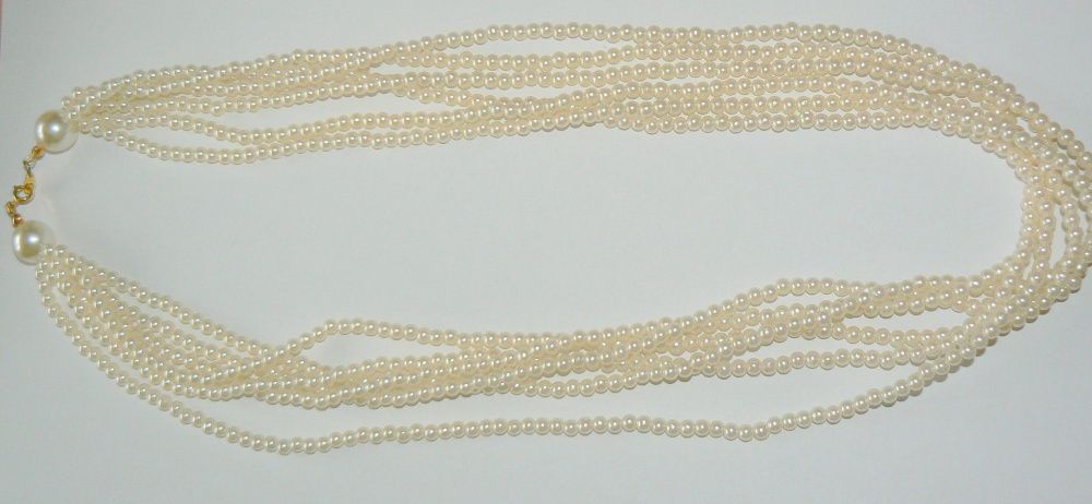 Naszyjnik-stara ,wiedenska sztuczna bizuteria , perly